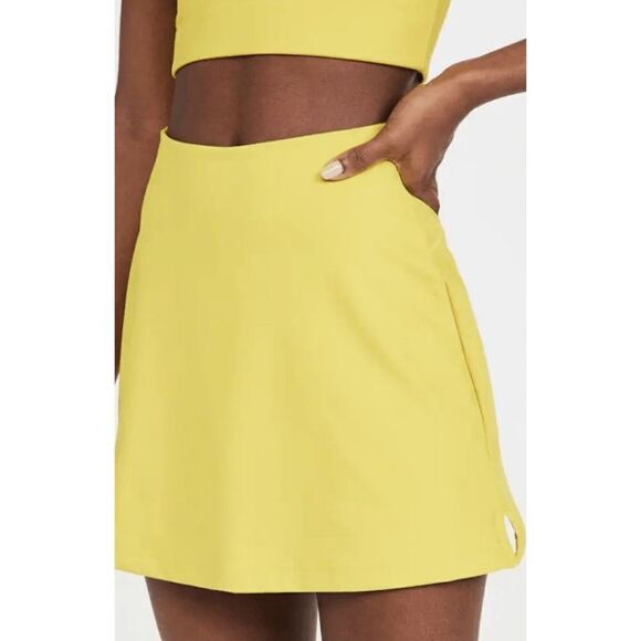 Girlfriend Collective High Rise Skort in Chartreuse size XS - Picture 1 of 8